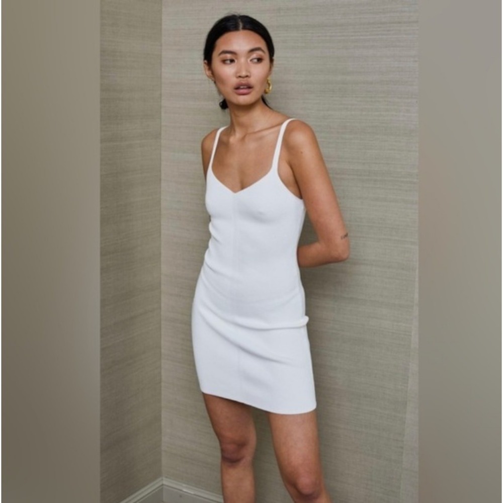 Bec + Bridge Eden Mini Dress White Bodycon Dress Size 6